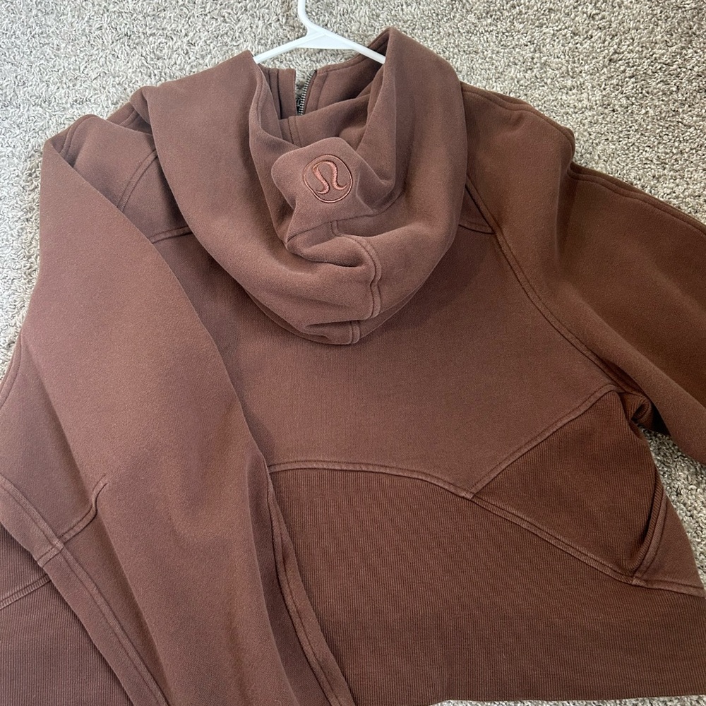 Scuba Oversized Half-Zip Hoodie Java - image 4